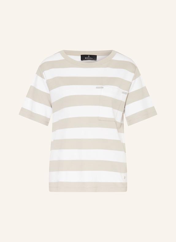 monari T-Shirt mit Schmucksteinen WEISS/ HELLGRÜN