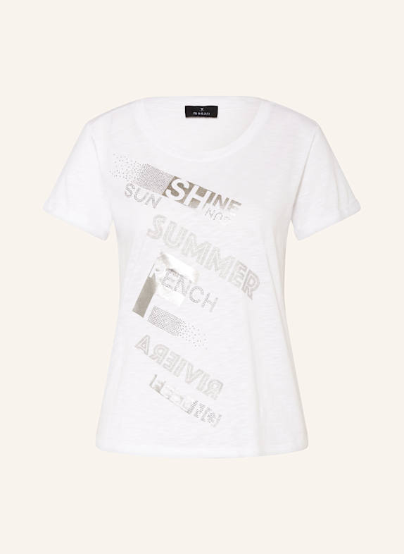 monari T-Shirt mit Schmucksteinen CREME