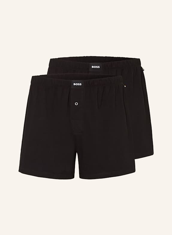 BOSS 2er-Pack Boxershorts SCHWARZ