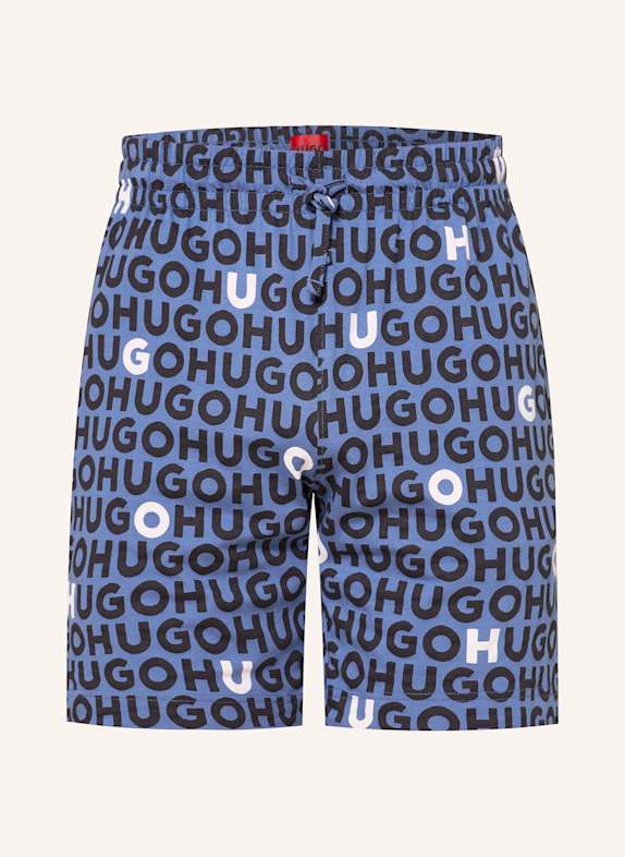 HUGO Spodnie od piżamy TORTUGA NIEBIESKI/ CZARNY/ BIAŁY