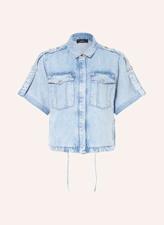 monari Cropped-Jeansbluse HELLBLAU