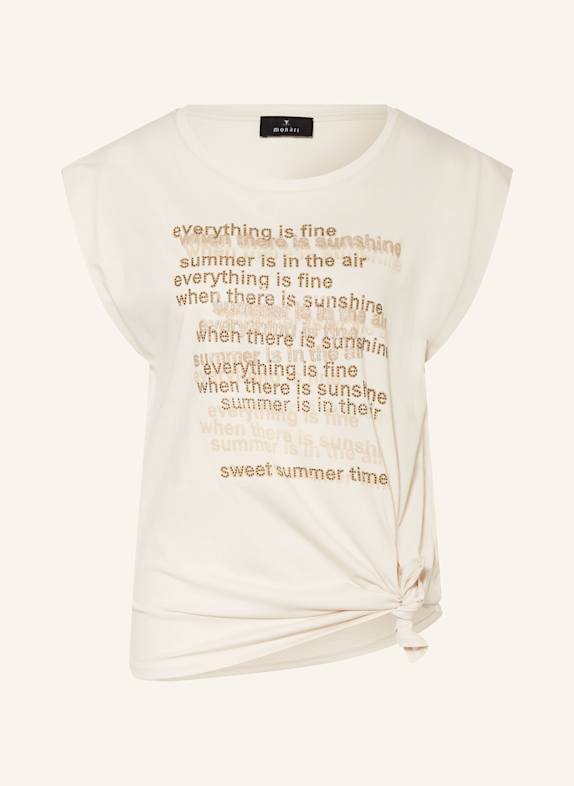 monari T-Shirt mit Schmucksteinen CREME