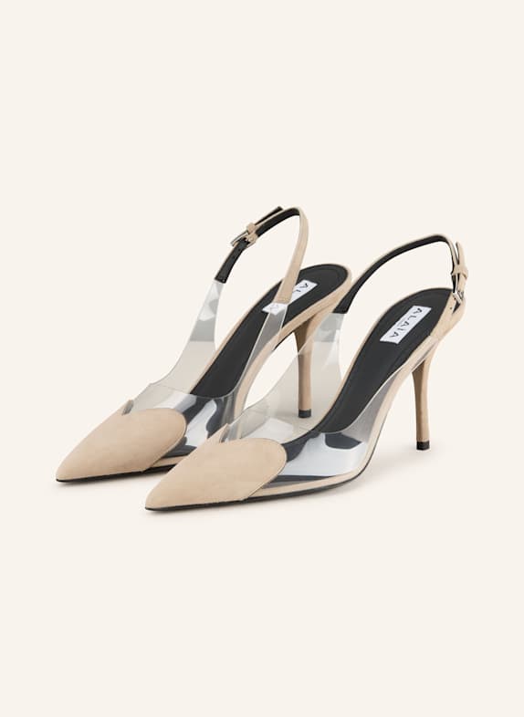 ALAÏA Slingpumps LE CŒUR BEIGE