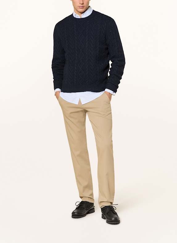 STROKESMAN'S Piqué-Chino Slim Fit BEJ
