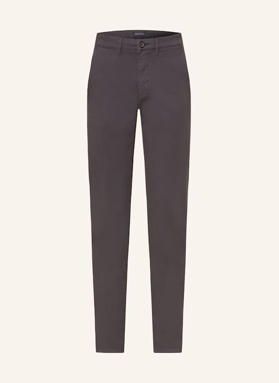 STROKESMAN'S Piqué-Chino Slim Fit GRAU