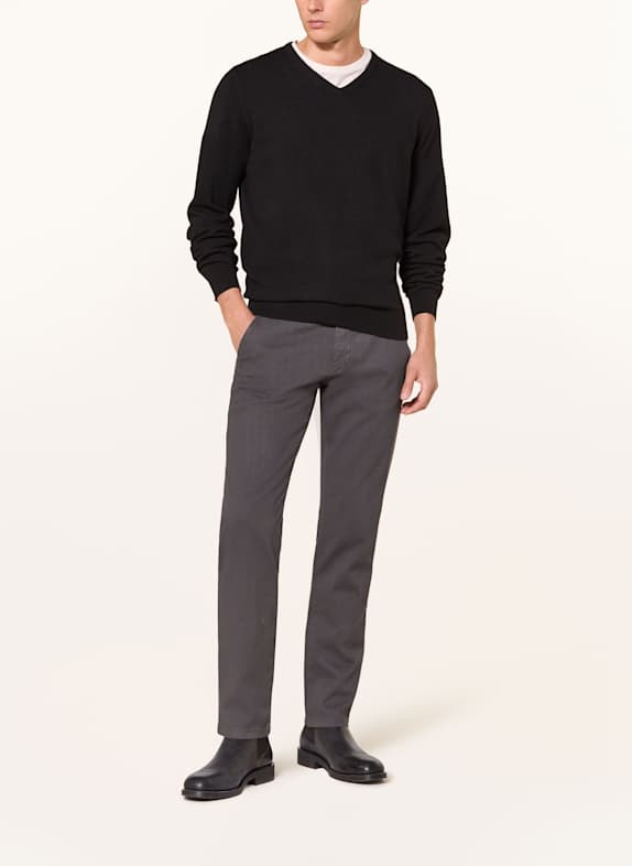 STROKESMAN'S Piqué-Chino Slim Fit GRI