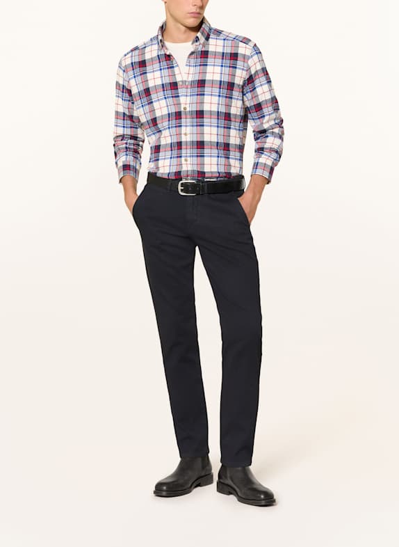 STROKESMAN'S Piqué-Chino Slim Fit ALBASTRU ÎNCHIS