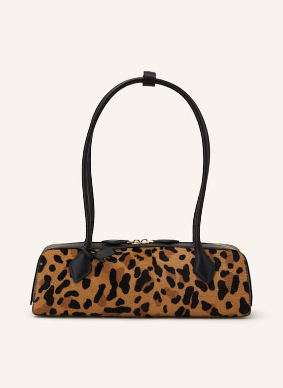 ALAÏA Schultertasche LE TECKEL MEDIUM BRAUN/ DUNKELBRAUN