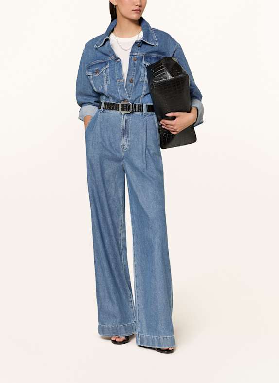 7 for all mankind Wide Leg Jeans PLEATED TROUSER 1BB Hilo
