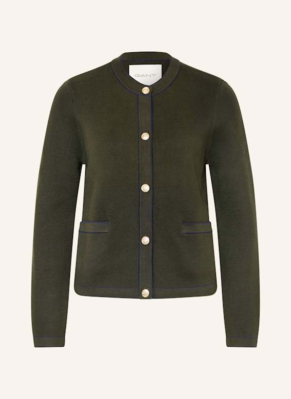 GANT Strickjacke DUNKELGRÜN