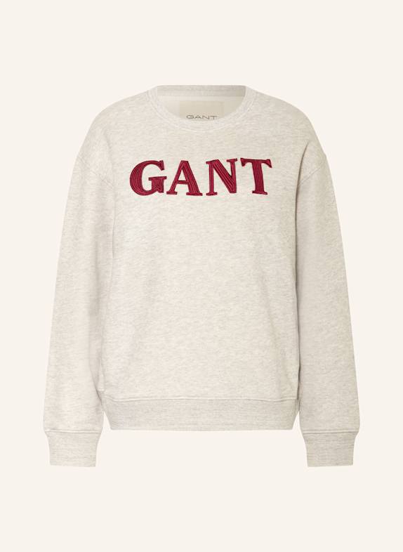GANT Bluza nierozpinana JASNOCZARY