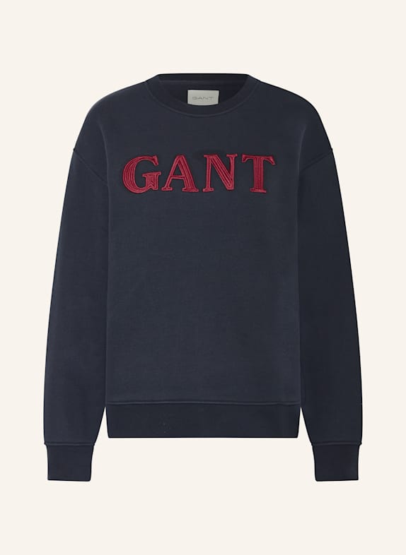 GANT Bluza nierozpinana GRANATOWY
