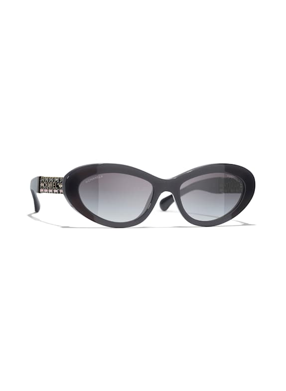 CHANEL Ovale Sonnenbrille 1716S6 - GRAU/ GRAU VERLAUF