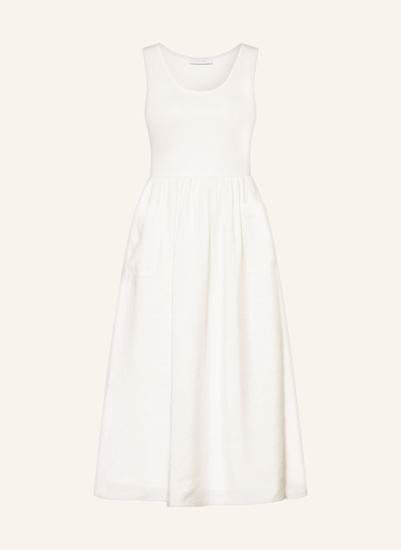 Rich & Royal Kleid im Materialmix CREME