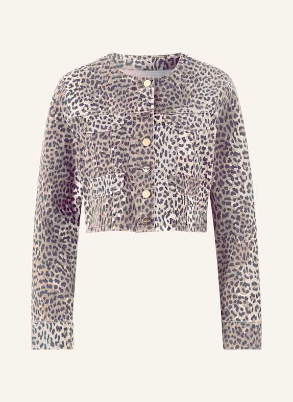 Rich & Royal Cropped-Jacke HELLBRAUN/ BRAUN/ SCHWARZ