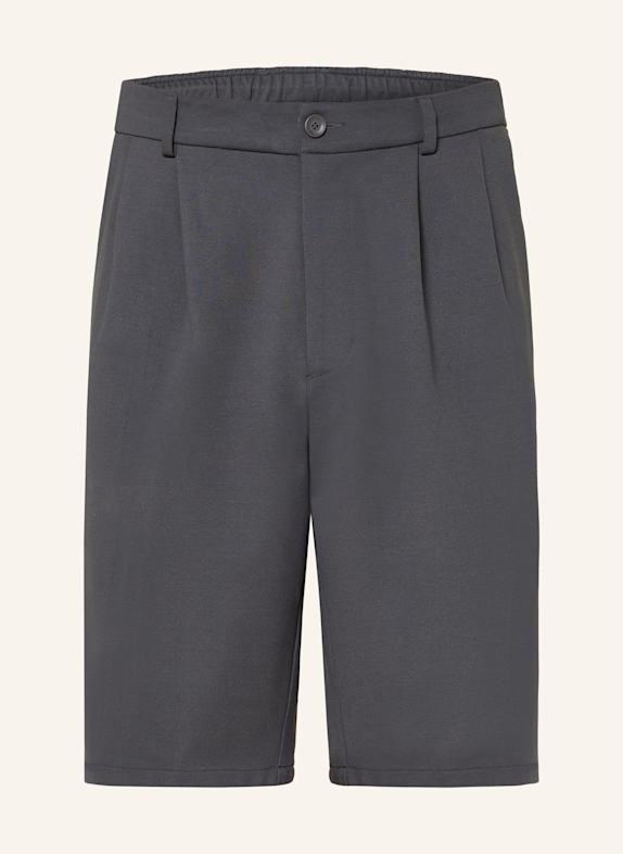 BOSS Tennisshorts RETRO PLEAT DUNKELGRAU