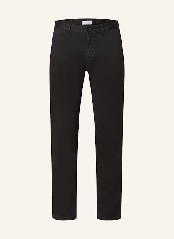 PAUL Chinosy slim fit CZARNY