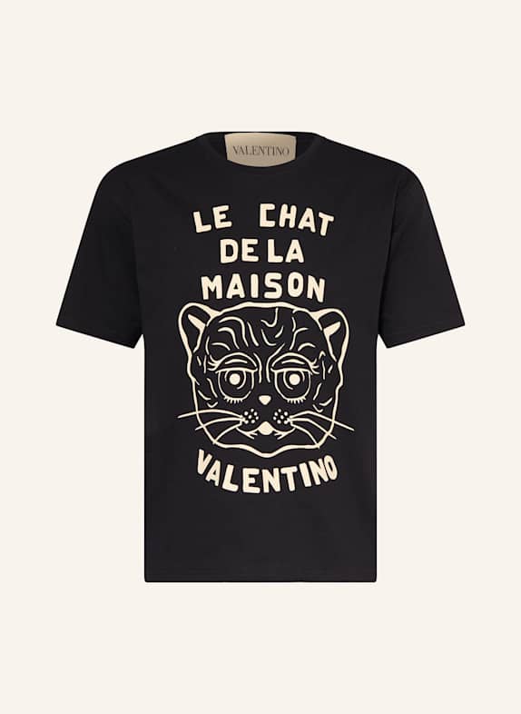 VALENTINO T-shirt CAT BLACK/ CREAM