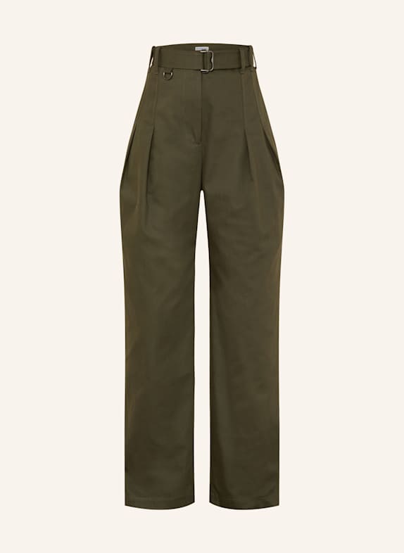 BURBERRY Marlenehose DUNKELGRÜN