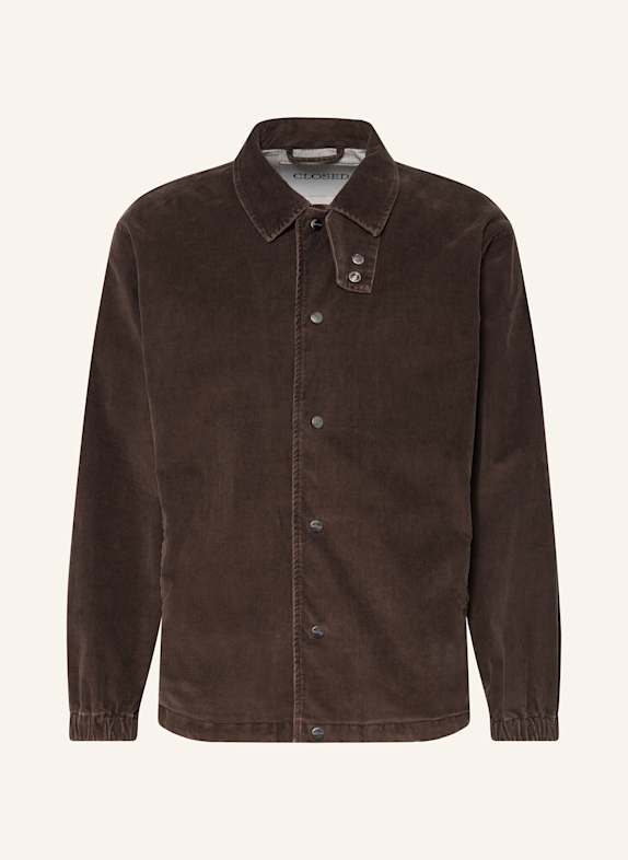 CLOSED Cord-Overjacket COACH DUNKELBRAUN
