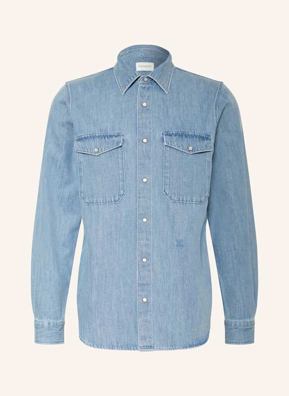 CLOSED Jeanshemd ARMY Relaxed Fit HELLBLAU