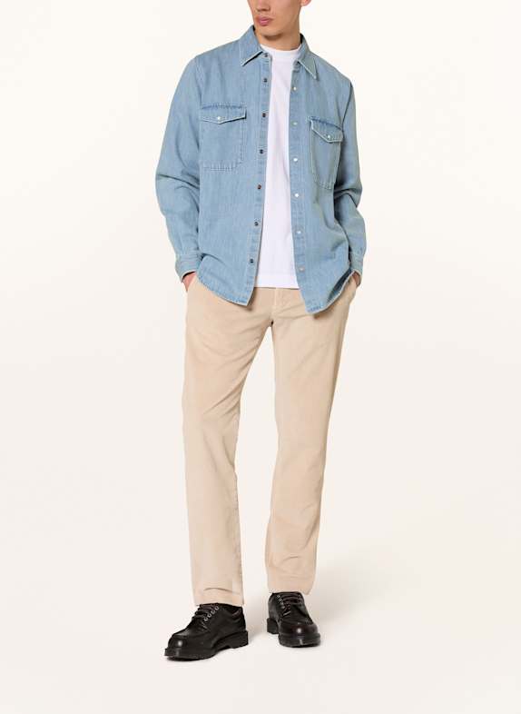 CLOSED Jeanshemd ARMY Relaxed Fit LICHTBLAUW