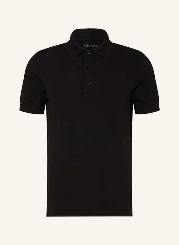 TOM FORD Piqué-Poloshirt SCHWARZ