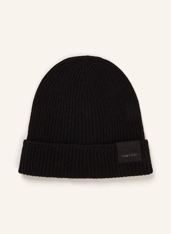 TOM FORD Cashmere-Mütze SCHWARZ