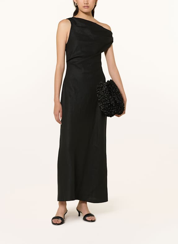 FAITHFULL THE BRAND Leinenkleid SUIS SCHWARZ