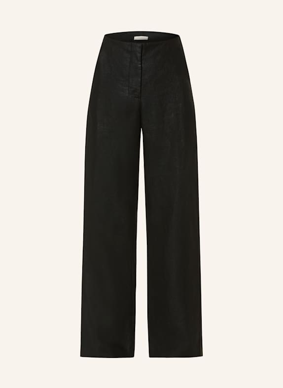 FAITHFULL THE BRAND Marlenehose SANNE aus Leinen SCHWARZ