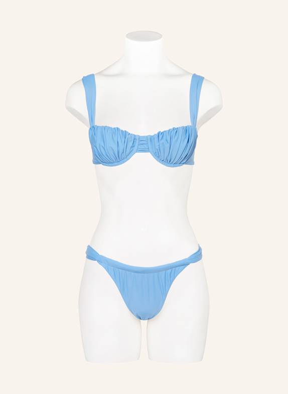 FAITHFULL THE BRAND Góra od bikini z fiszbinami EMILY JASNONIEBIESKI