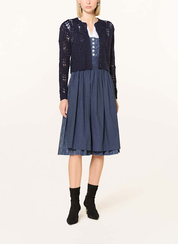 Johann & Johanna Gebreide jas met mohair DONKERBLAUW
