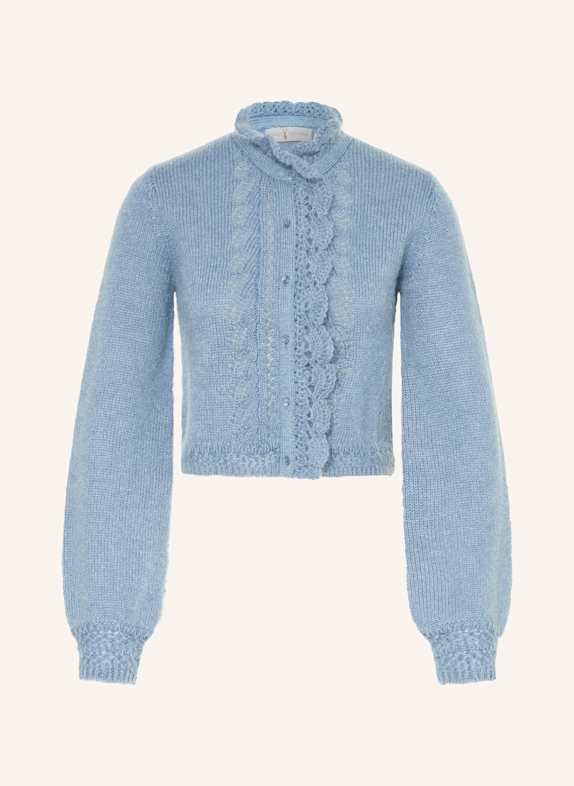 Johann & Johanna Strickjanker mit Mohair BLAUGRAU