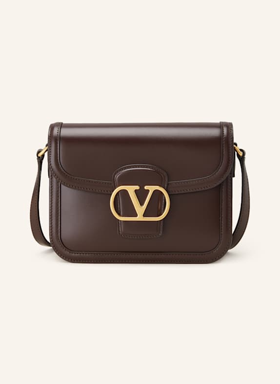 VALENTINO GARAVANI Torba na ramię 9TO5 SMALL CIEMNOBRĄZOWY