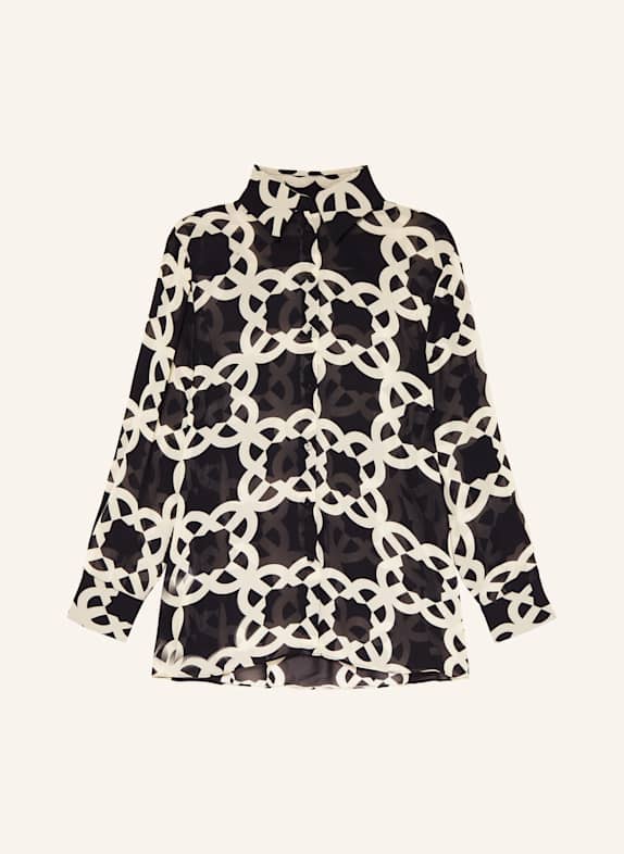 ELENA MIRO Hemdbluse SCHWARZ/ CREME