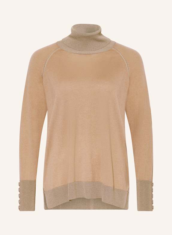 ELENA MIRO Rollkragenpullover CAMEL