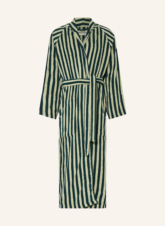 BONGUSTA NARAM unisex bathrobe TEAL/ LIGHT GREEN