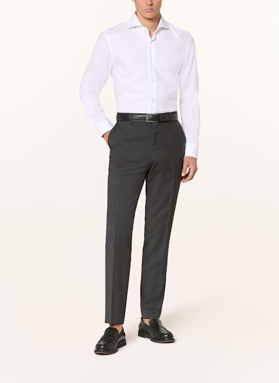 BOSS Koszula z piki HANK slim fit BIAŁY