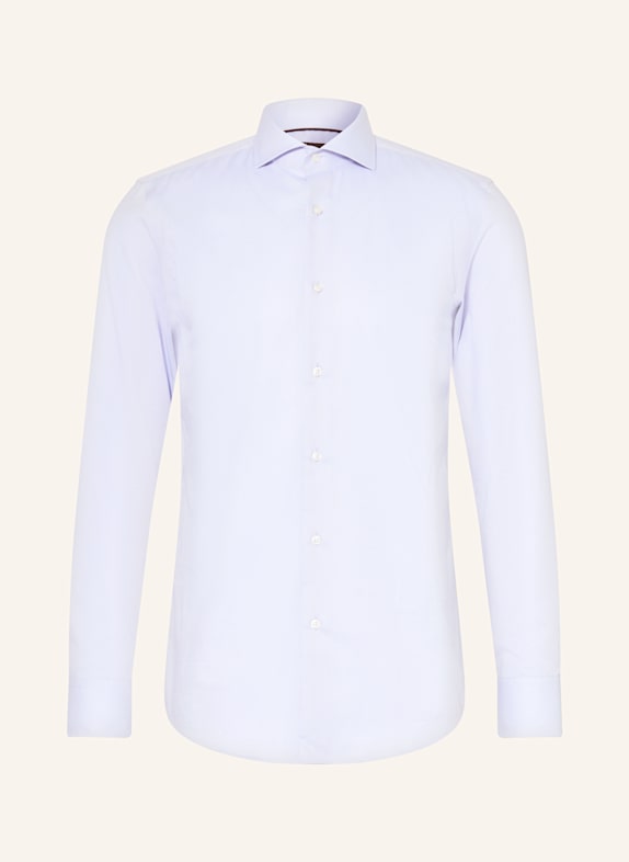 BOSS Piqué-Hemd HANK Slim Fit HELLBLAU