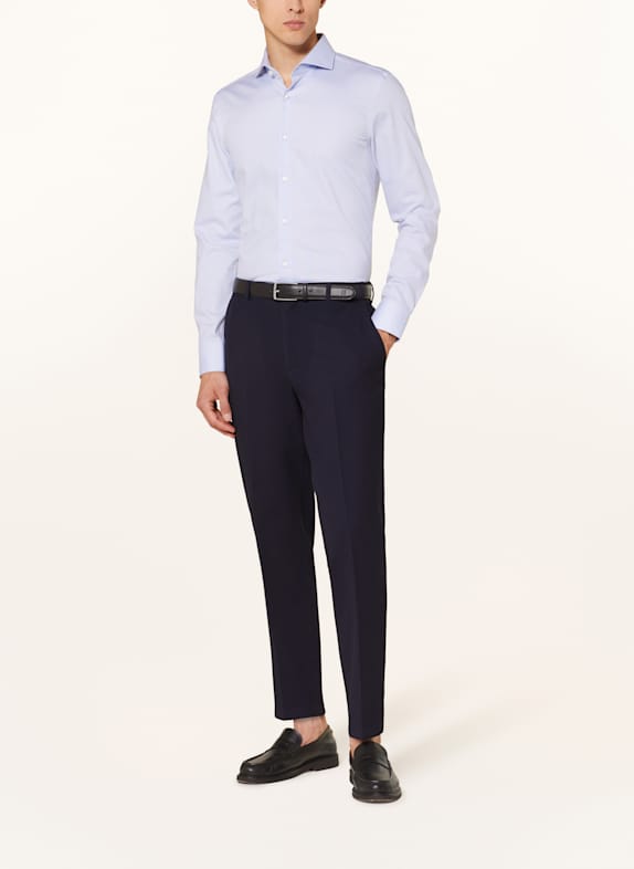 BOSS Koszula z piki HANK slim fit JASNONIEBIESKI