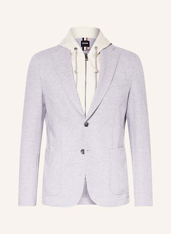 BOSS Marynarka HANRY slim fit z odpinaną podpinką 073 OPEN GREY