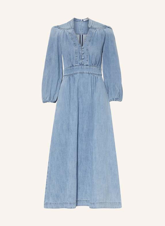ZIMMERMANN Jeanskleid LUCKY mit 3/4-Arm HELLBLAU