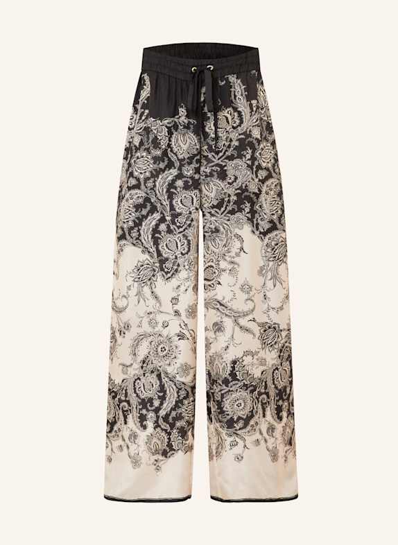 ZIMMERMANN Silk pants RHIANNON ECRU/ BLACK