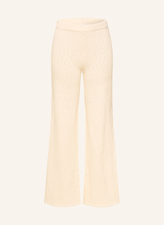 LEZU Knit trousers ELENA CREAM