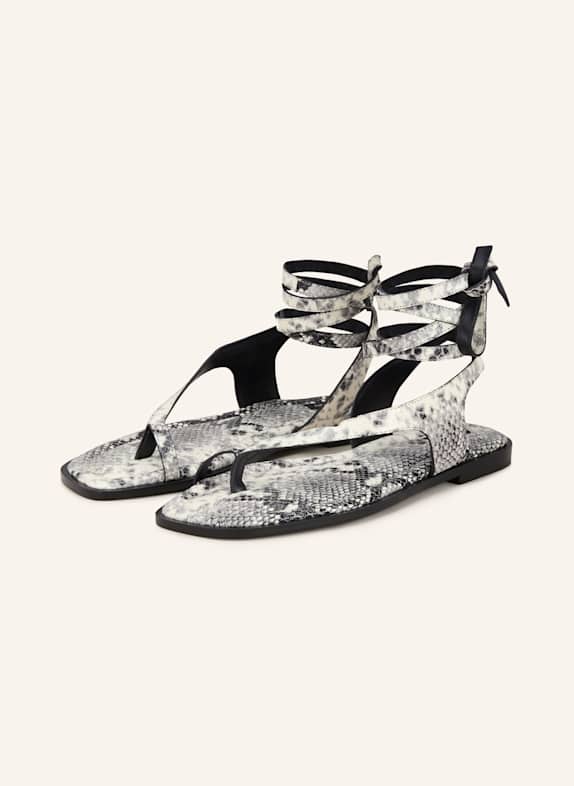 A.Emery THE HEIDI flip flops ECRU/ BLACK