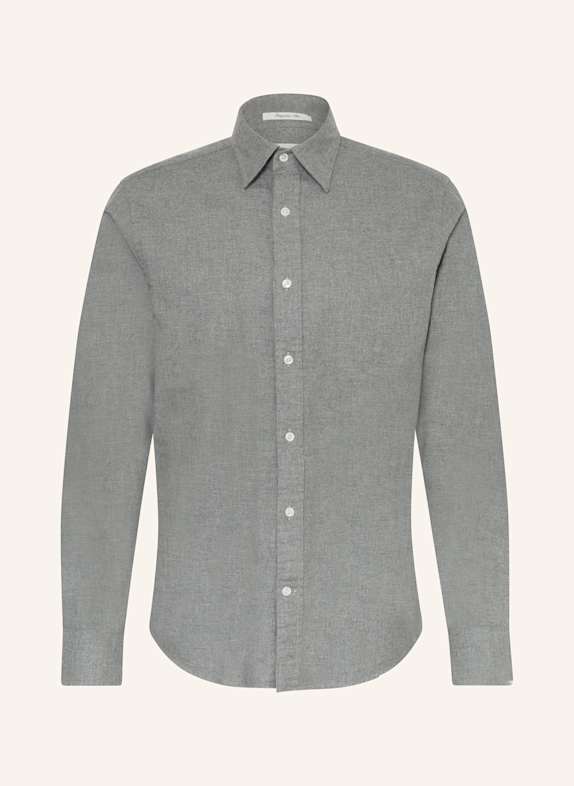 GANT Flanellhemd Regular Fit GRAU