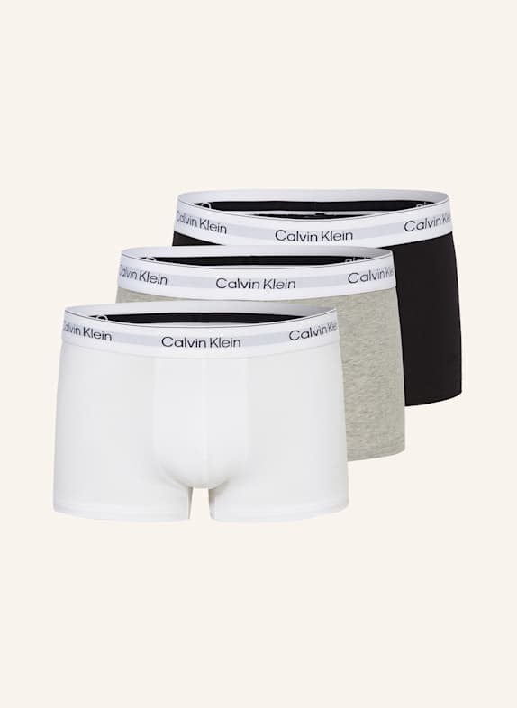 Calvin Klein 5er-Pack Boxershorts ICON COTTON STRETCH Low Rise WEISS/ GRAU/ SCHWARZ