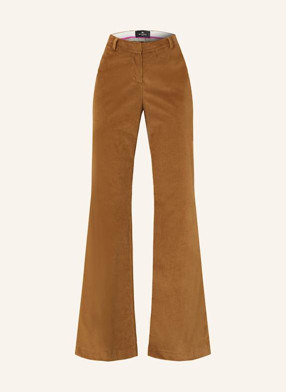 ETRO Bootcut-Hose aus Cord BRAUN