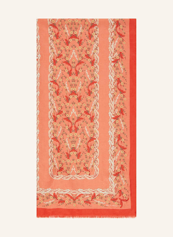 ETRO Schal LACHS/ ROT/ ECRU