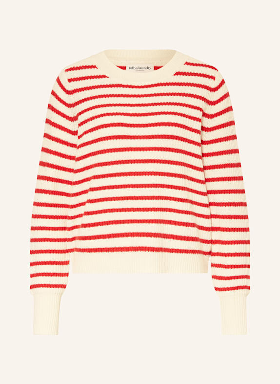lollys laundry Pullover DANE CREME/ ROT